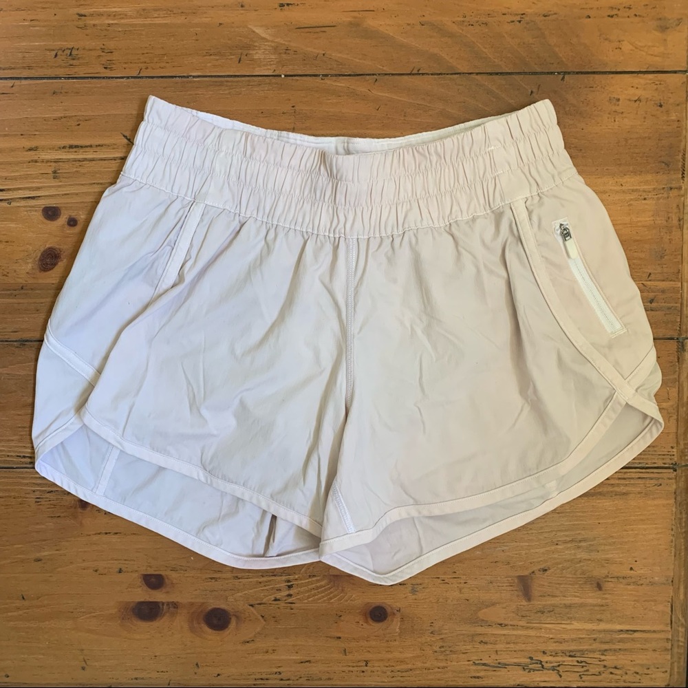 Lululemon White Tracker Short